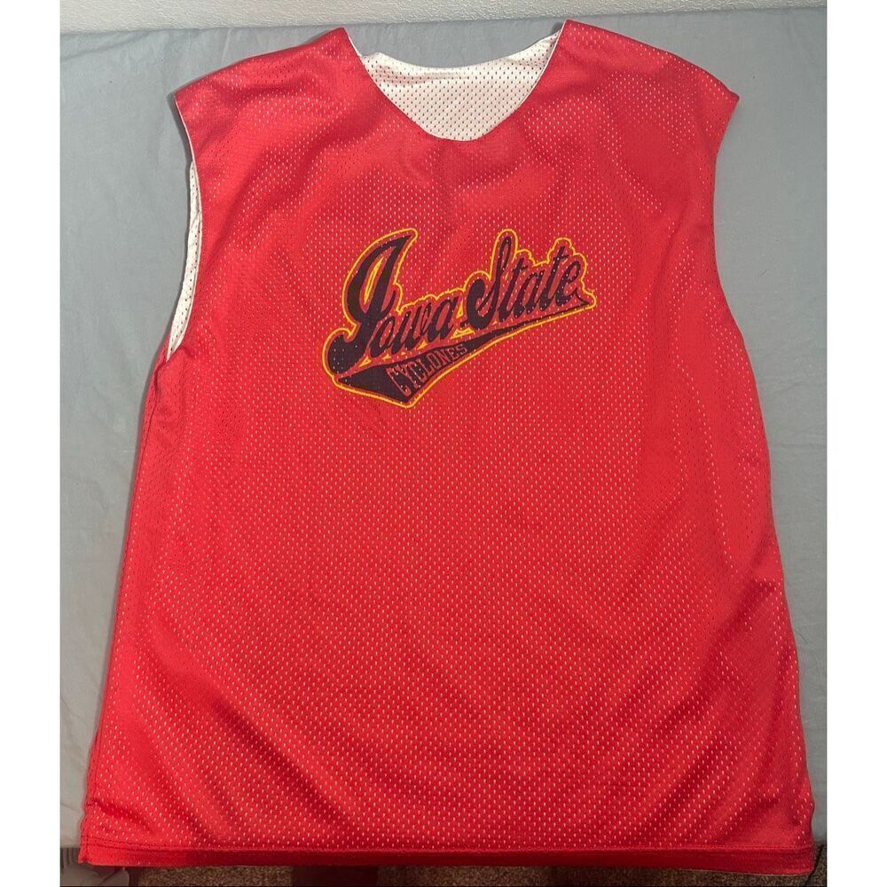 Iowa State Cyclones Basketball Jersey Reversible Practice Jersey Red White L
